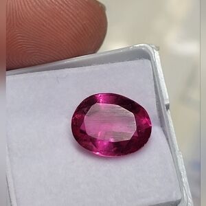 Natural Pink Sapphire Loose Gemstone GGL CERTIFIED UV REACTIVE Oval 6.95ct